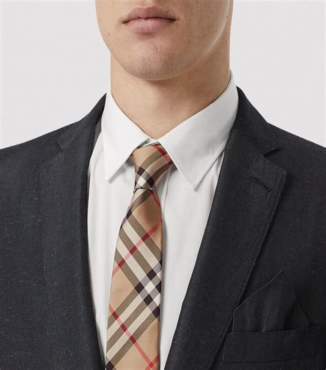 burberry check tie bar|Burberry tie on clearance.